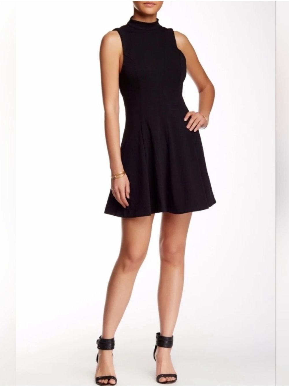 Free People Layla Fit and Flare Halter Dress